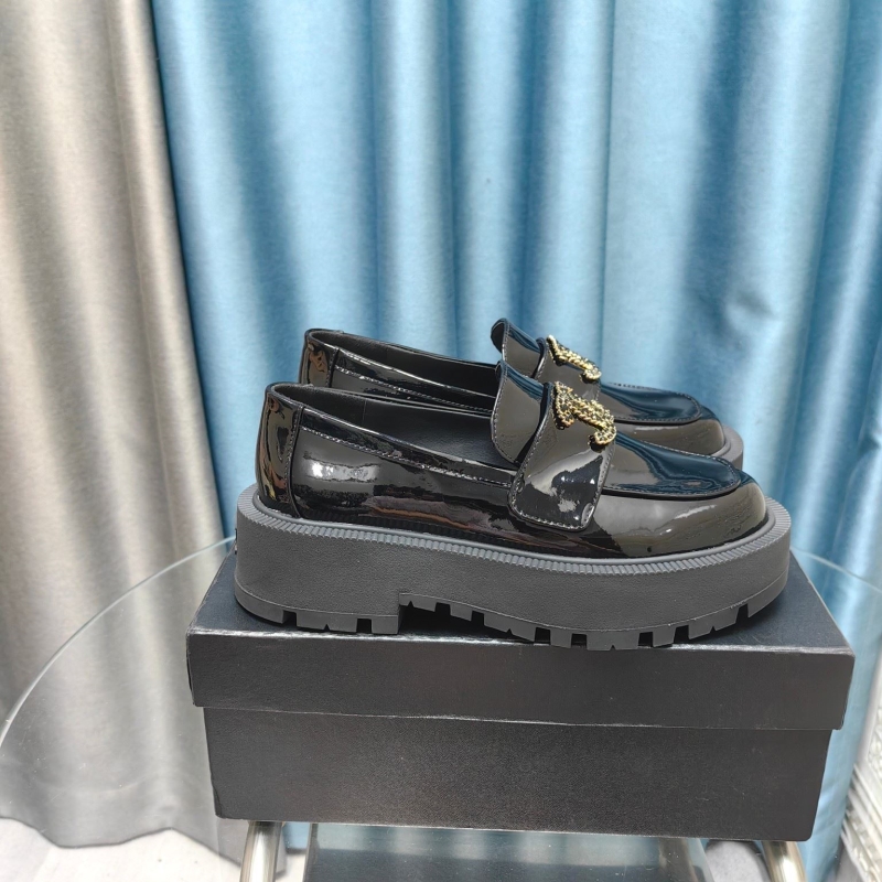 Ch*el leather shoes
